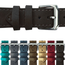 Suede Watch Band w/Quick Release Strap  Multiple Sizes Multiple Colors Available