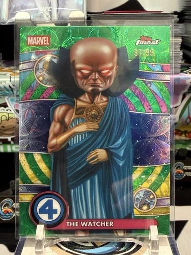 2026 Topps Finest Fantastic Four GREEN Negative Zone #NZ-098 The Watcher /99 TZ