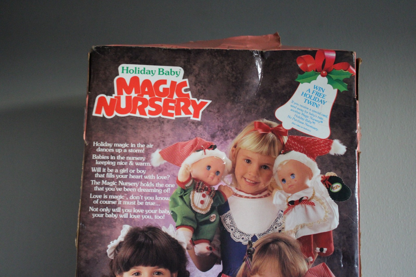 Vintage 1991 Holiday Baby Magic Nursery Doll In Box - Limited Edition