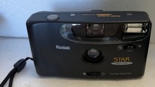 1998 Kodak Star Motor 35mm Black Film Camera With Red Eye Reduction