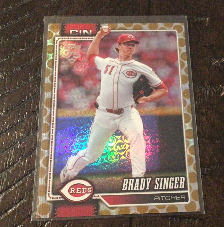 2026 Topps Series 1 - Brady Singer - #d/50 - RARE #282 - Cincinnati Reds 