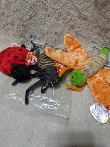 Ty Beanie Babies Insect Lot Of 3 Vintage 1990s Toys