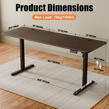Ergomaker  Electric Standing Desk Height Adjustable for Home Office  Gaming Desk — image 3