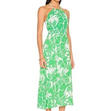 Faithfull the Brand Taormina Midi Dress Women's XL Crepe Resortwear Vacation