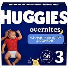 Huggies Overnites Disposable Diapers - Size 3 - 66ct