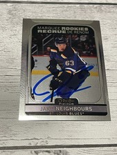 Jake Neighbours Signed Card OPC O-PEE-CHEE Platinum RC JSA COA IP Auto Blues a
