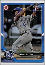 2018 Bowman Draft #BDC-83 Kevon Jackson Chrome Blue Refractor #/150