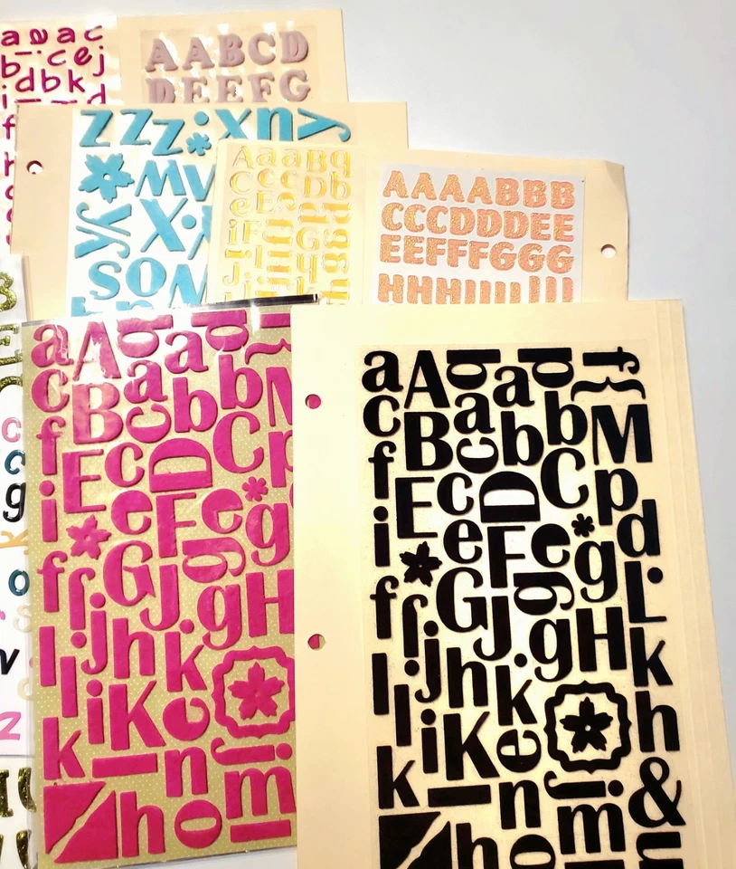 1. Alphabet Stickers  44 Sheets most Double-Sided for Scrapbooking & Crafts! - Image 4 of 4