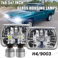 Pair 7x6 5x7 Led Headlights Hilo Beam For 1995-1997 Nissan Pickup Hardbody Pair 7x6 5x7 Led Headlights Hilo Beam For 1995-1997 Nissan Pickup Hardbody