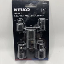 5 Piece Impact Socket Adapter Set With Reducers & Adapters Standard SAE Socket