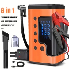 59200mWh Car Jump Starters with Air Compressor, Portable Car Battery Booster