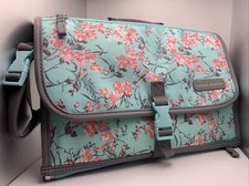 Laura Ashley Baby Deluxe Changer Minty Blue/Green With Floral Design 