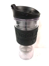 Coffee Double Wall Travel Press 16 Fl Oz. Black Brew & Drink Tumbler Bodum