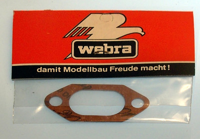 WEBRA 1.45 1.60 EXHAUST MUFFLER Gasket PN 3463 -- 1 Pcs FROM MECOA K&B Mfg