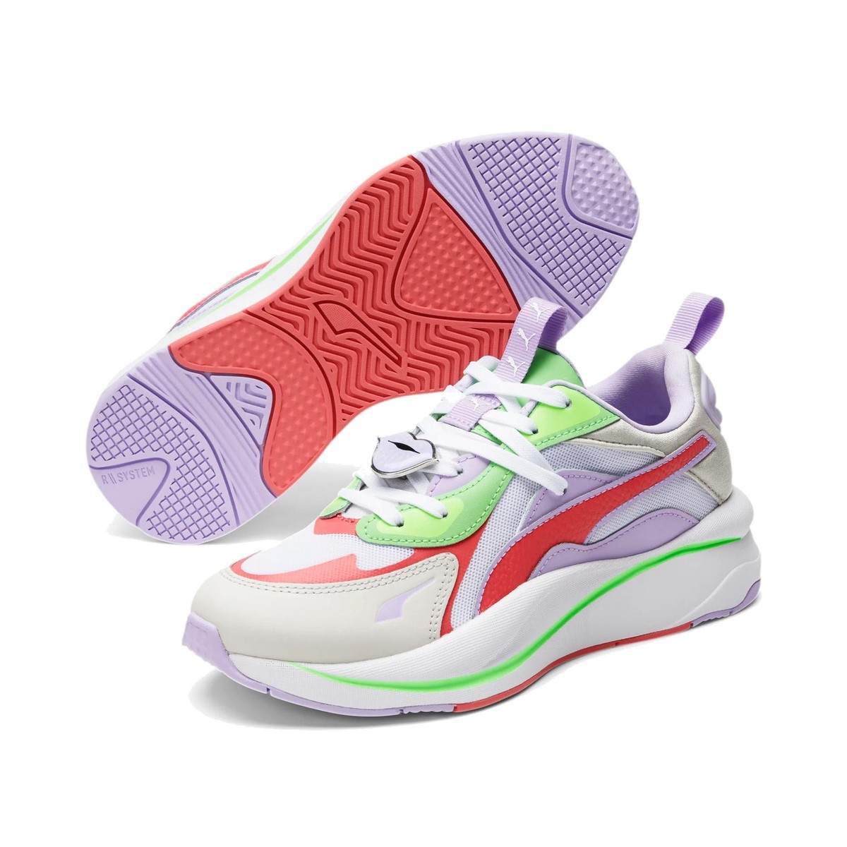 PUMA Women's RS-Curve IDW White/Nimbus Cloud/Sun Kissed