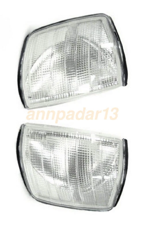 190E Clear W201 Corner Lights 84-93 Signal Light 190D USA Mercedes Benz One Pair Foto 2 de 3
