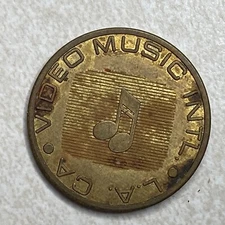 Video Music International Los Angeles CA Star Time Jukebox Arcade Token T668