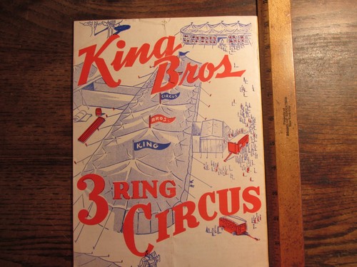 Ancien magazine publicitaire vintage éphémère 1951 King Bros illus cirque - Photo 2/7