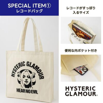 HYSTERIC GLAMOUR 40th ANNIVERSARY BOOK with extras tote bag/badge