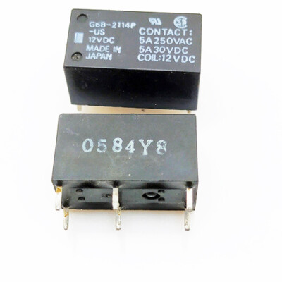 G6B-2114P-US 12VDC Power Relay 6Pin 5A 250VAC