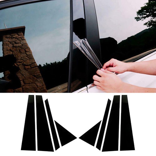 Fit For Hyundai Tucson 2016-2021 Pillar Post Window Door Decal Trim Cover Black - Picture 2 of 14