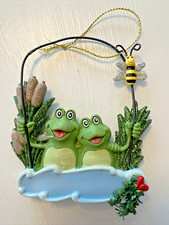Kurt Holly Adler Frog Couple Christmas Orname...