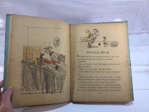 1937 Whitman Cardboard cover, Donald Duck Story Book #507 Very Rare cg - Picture 10 of 12