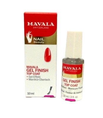(1899,-   / L) MAVALA 10 ml Gel Finish Top Coat 3D - Überlack intensiver Glanz
