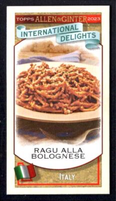 RAGU ALLA BOLOGNESE 2023 Topps Allen & Ginter Mini Card #ID-15 International