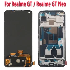 Original For Realme GT/GT NEO RMX3031 RMX2202 AMOLED Display Screen Digitizer