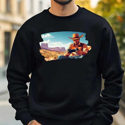 Cowboy With Video Game Sweatshirt Cozy And Perfect For Any Occasion S To 4XL