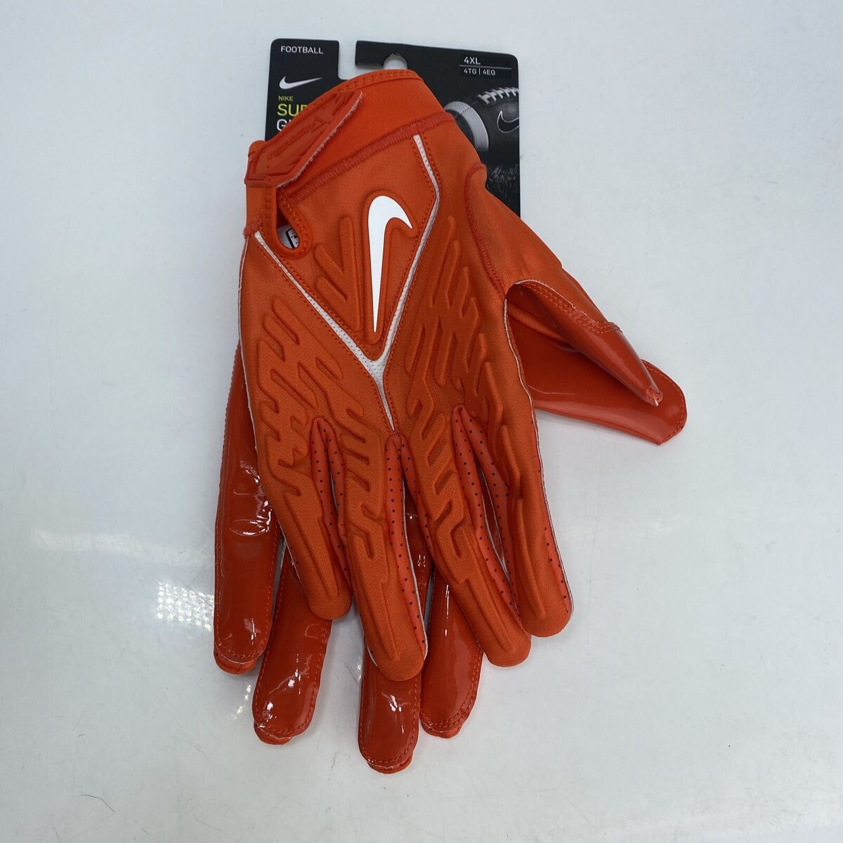 NEW Nike Superbad 6.0 Football Gloves Team Orange Men's size NEW Nike Superbad 6.0 Football Gloves Team Orange Men's size