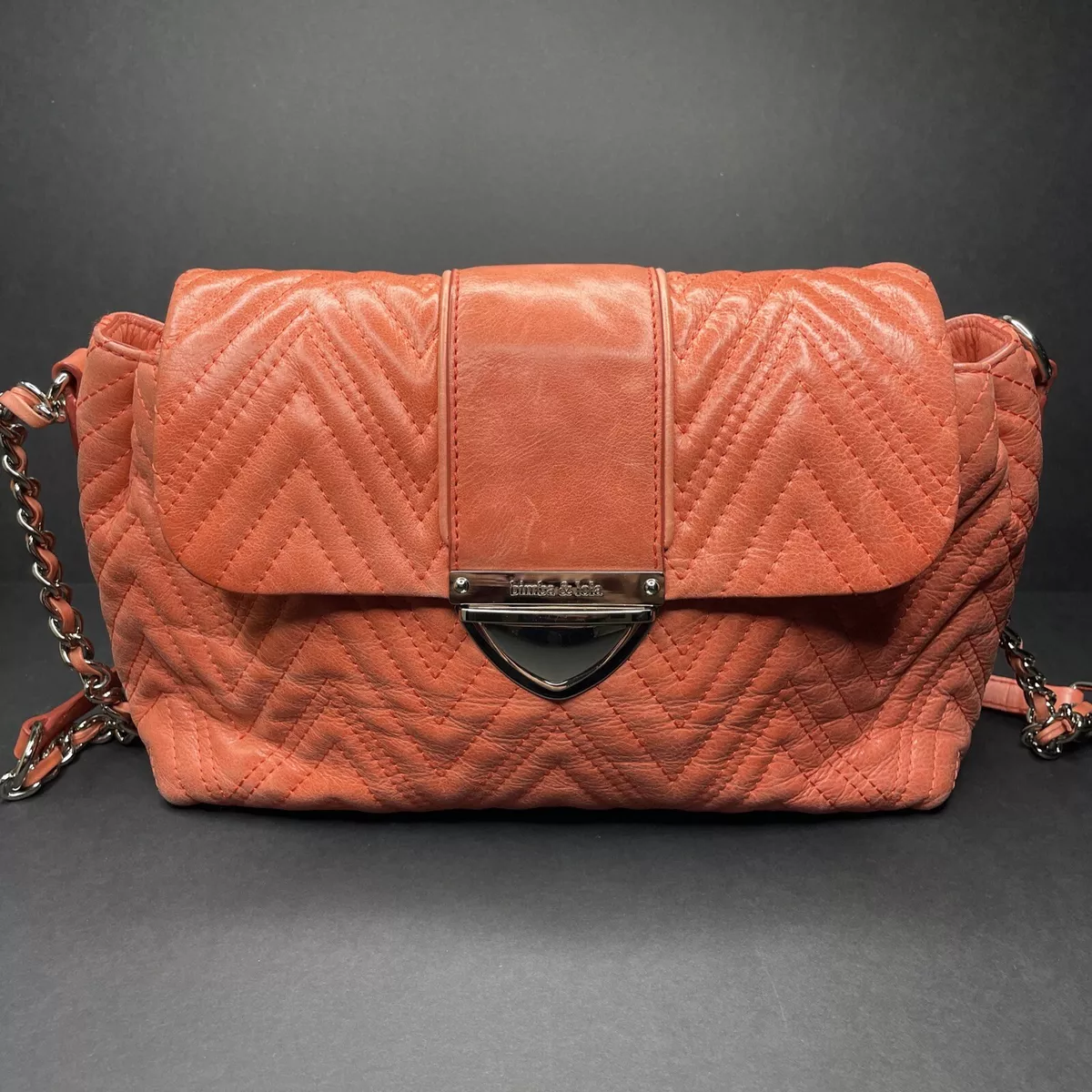 Bimba y lola leather crossbody bag outlet