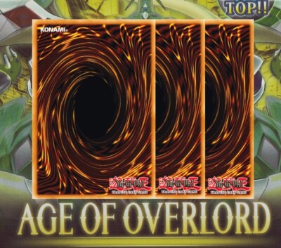 YuGiOh! 3x COMMON CARD x3 AGE OF OVERLORD - PICK A CARD PLAYSET