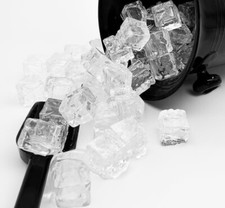 Fake Ice Cubes Photography Prop Set of 60 Clear Acrylic Party Decoration UK made