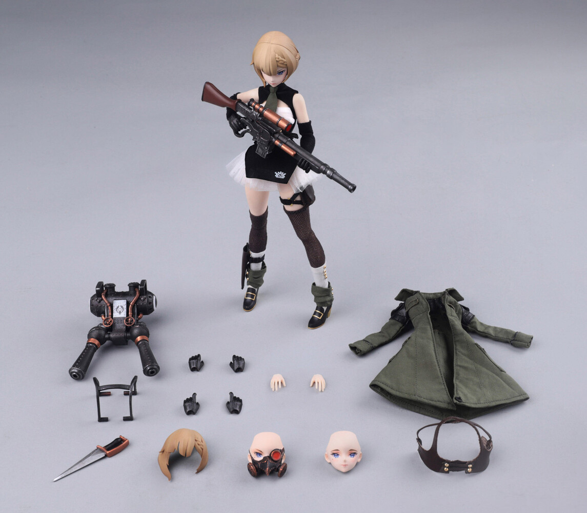 新品 初回特典付 LYNXPULSE  1/12 POCKET ART エミリア Emilia 1/12 Scale Action Figure Pocket Art Series PA001