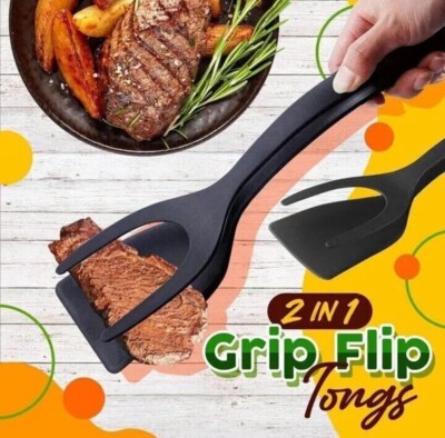 Multifunktionale 2 in 1 Antihaft Flip Spiegelei Zange Toast Brot Pfannkuchen Wender