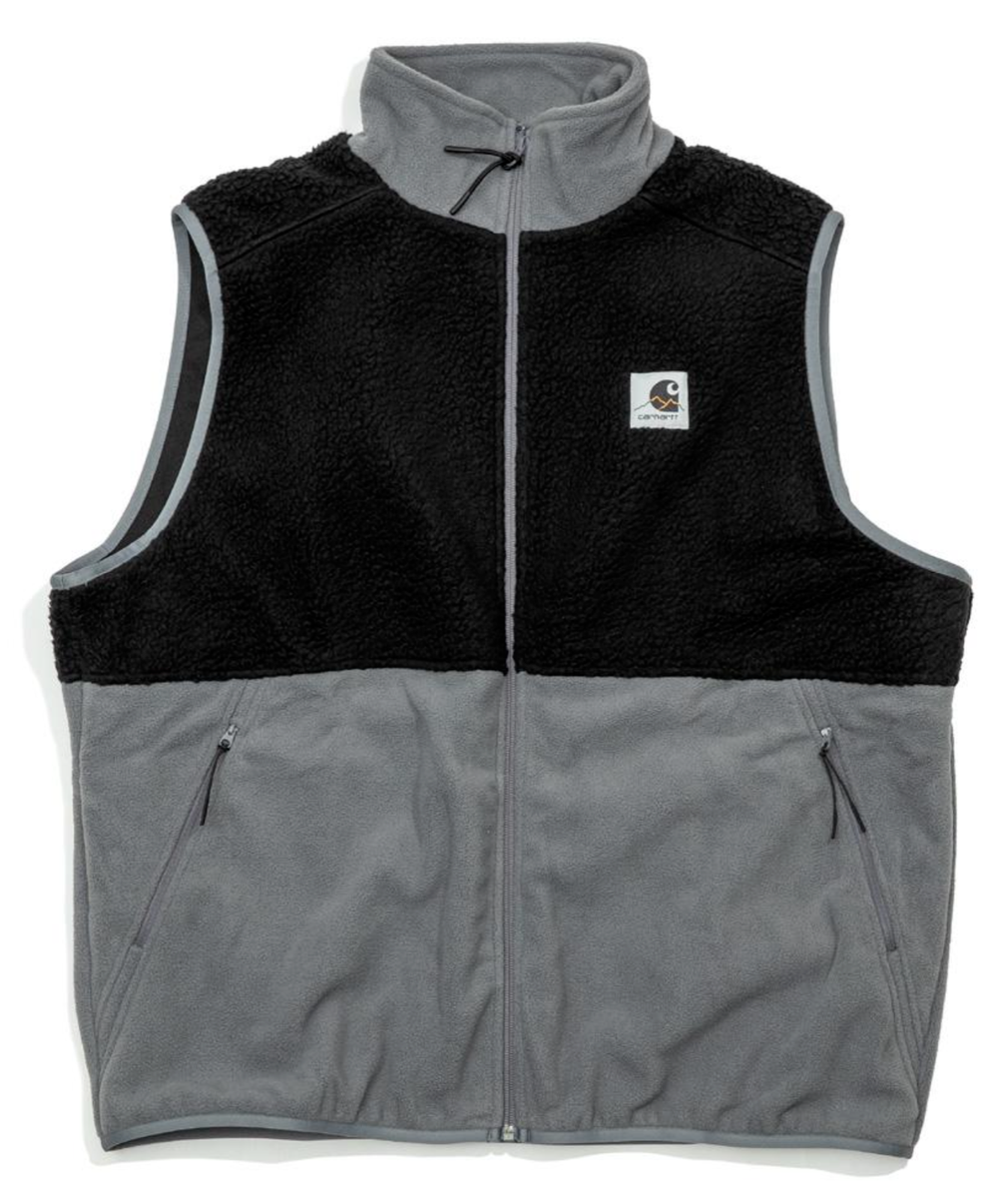 Carhartt WIP Outdoor C Polar Vest Black Huskey Size Small