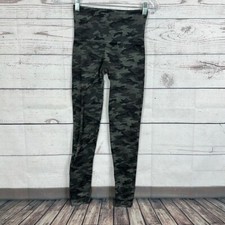Spanx Leggings Womens Small Camo Gray High Waisted Stretch Seamless Shaping