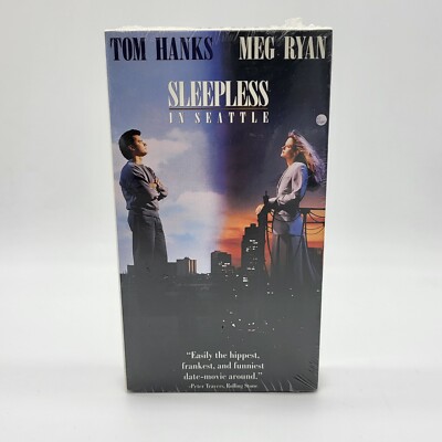 Sleepless in Seattle (VHS, 1993) Factory Sealed,  watermark Tom Hanks