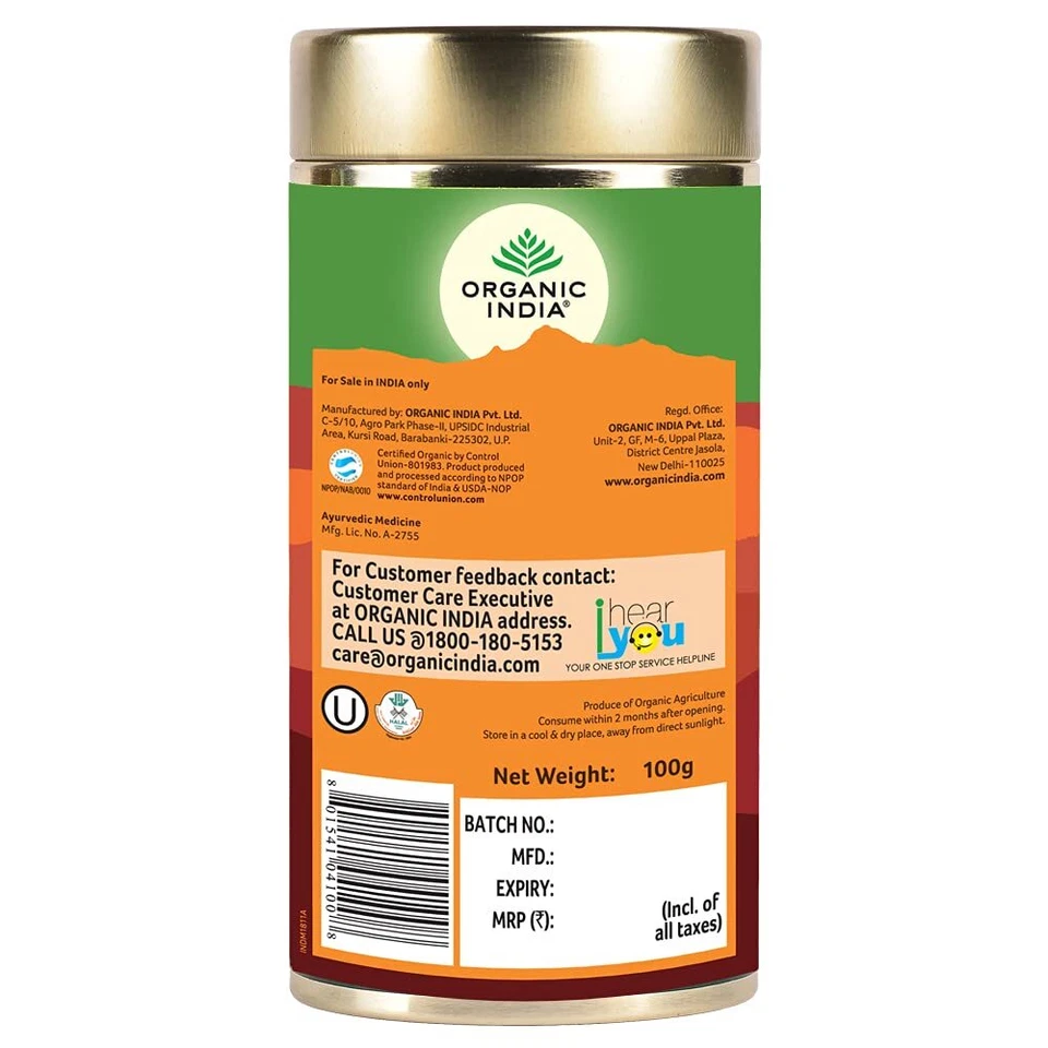 Organic India Tulsi Ingwer Tee 100gm - Bild 3 von 4