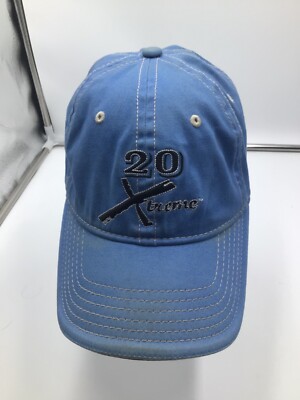 20 Xtreme Blue Flexfit M/L Cotton Blend Baseball Cap H4