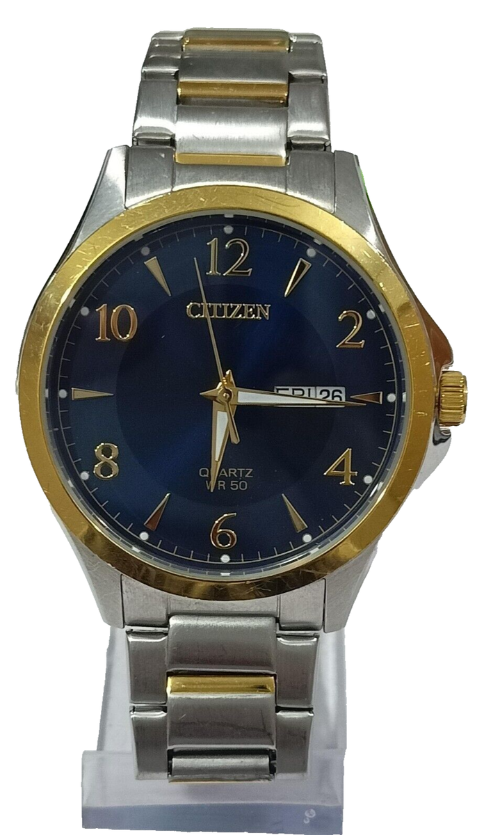 1502-S117933 CITIZEN MEN'S DUAL TONE QUARTZ WATCH C1-121 for sale