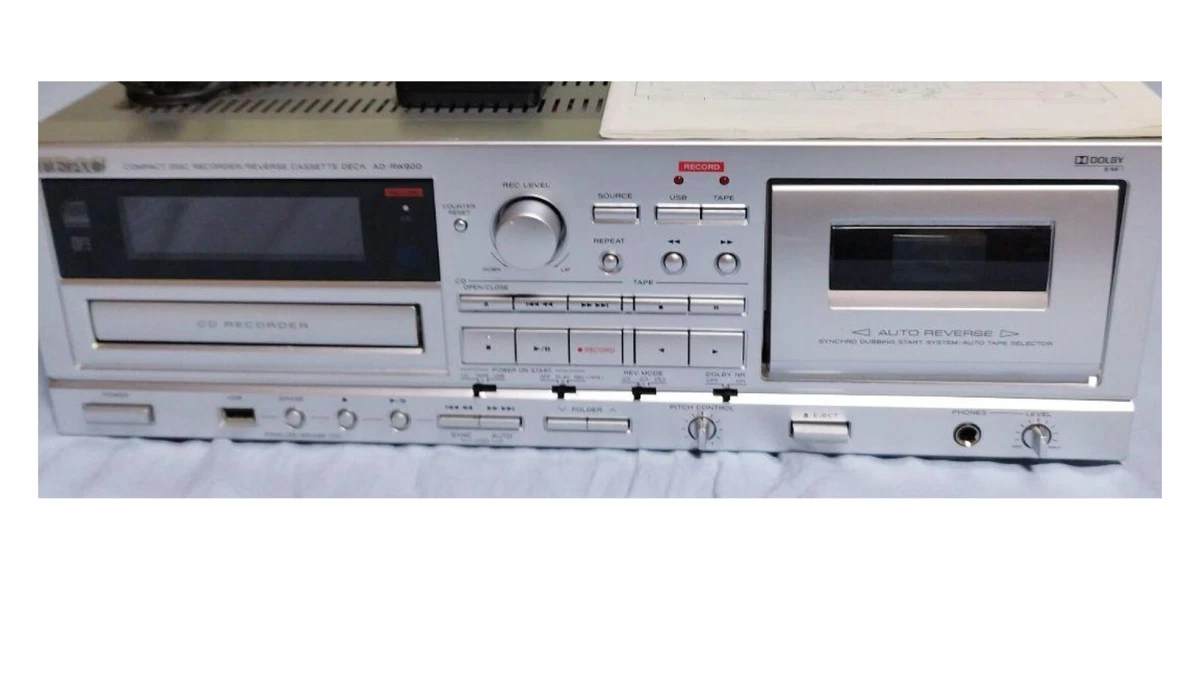 TEAC AD-RW900 CD Recorder Cassette Deck Audio Device Good | eBay