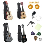 21"/23" Beginners Ukulele Guitar with Gig, Felt Pick & Spare Strings