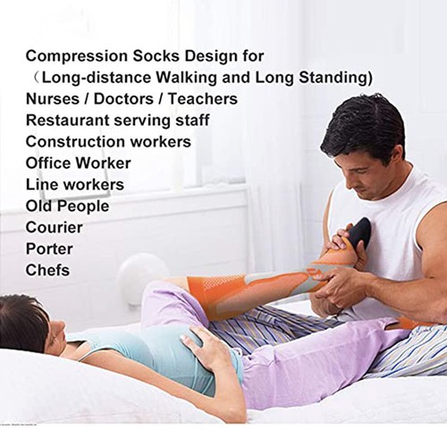 Medical Sport Compression Socks Women and Men Run Nurse Socks for Edema Varicose - Bild 5 von 26