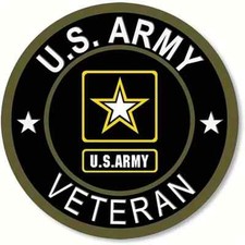 U.S. Army Veteran Sticker Durable Waterproof Vinyl Decal Trucks Laptops 4 inch