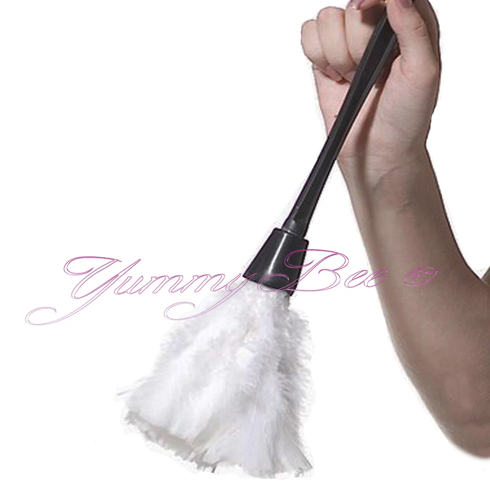 YUMMY BEE Feather Duster Fancy Dress French Maid Hen Night Costume Outfit Rocky Horror UK
