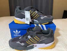 Adidas Originals Yung-96 Running Men  s Shoe Size 8.5,10.5 G28996 Gray/Gold NWB
