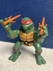 1993 TMNT Ninja Turtles Jump Attack Jujitsu Raph Vintage Action Figure WORKS!!!!